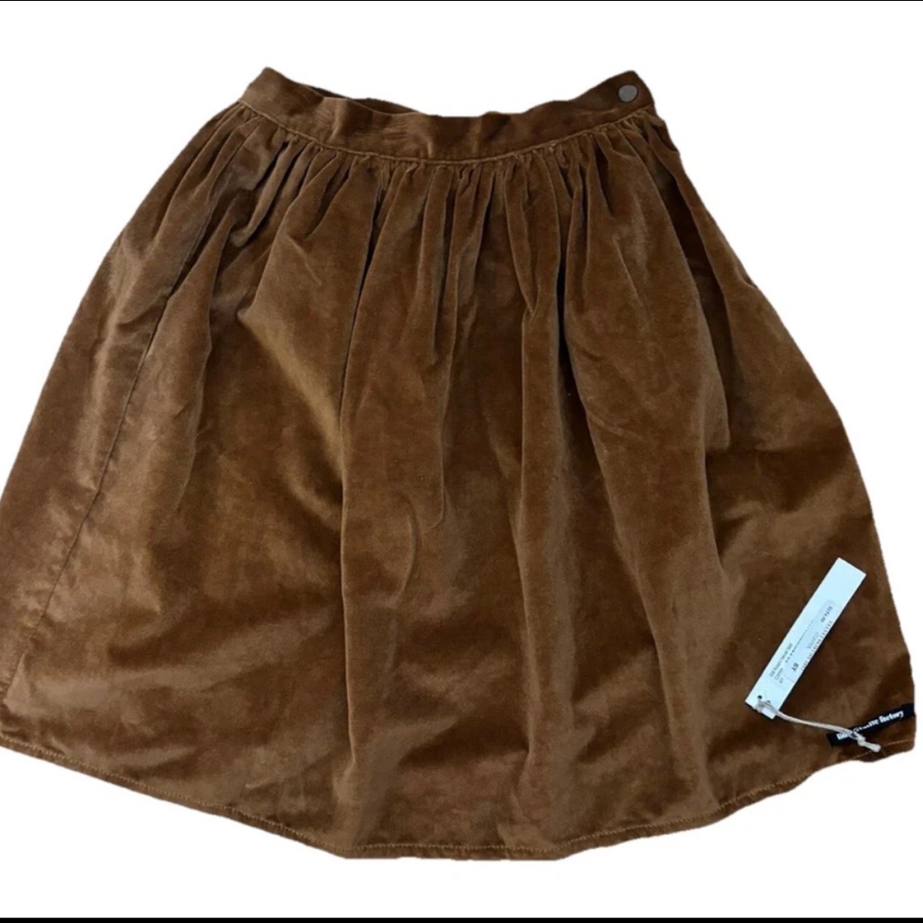 Little Creative Factory “Rose” Copper Velvet Skirt -Nwt 6y